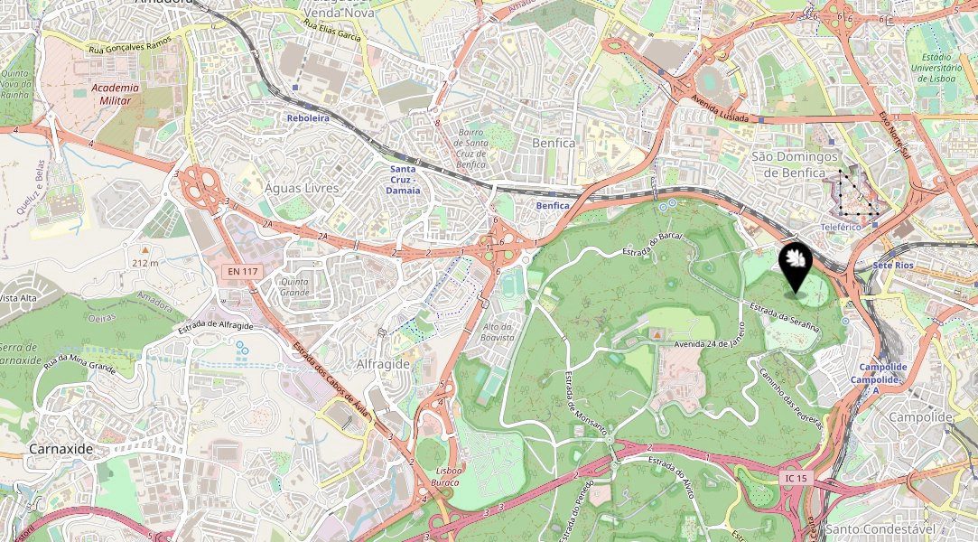 Sede da Quercus - Mapa